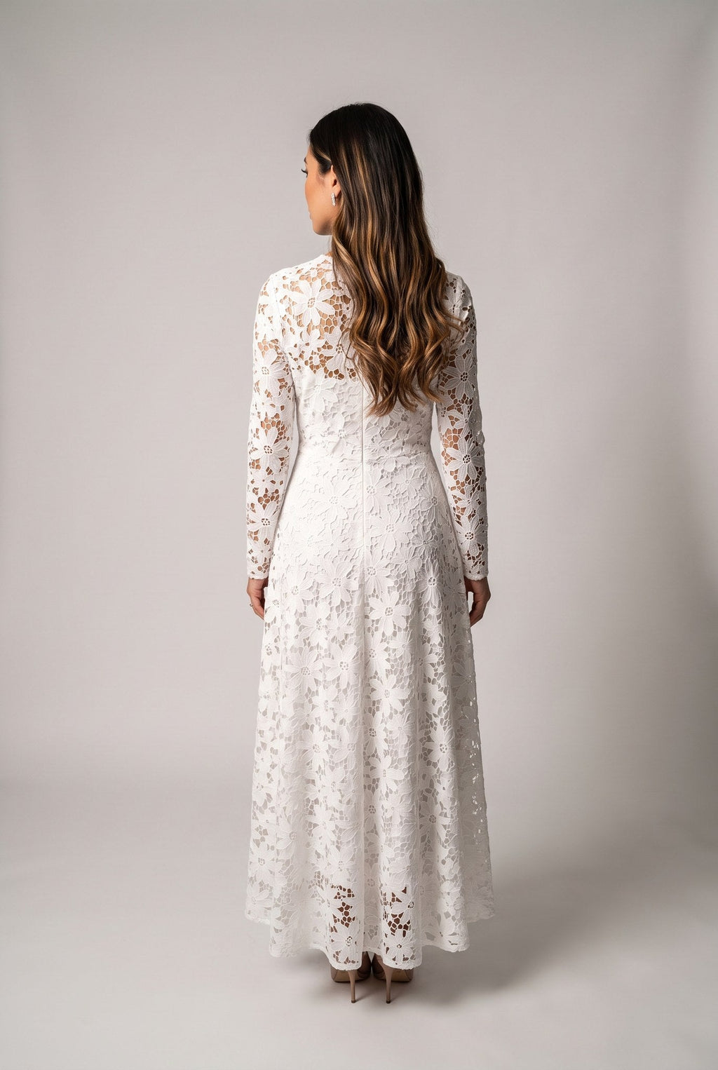 Fiorenza | Vestido midi de encaje floral