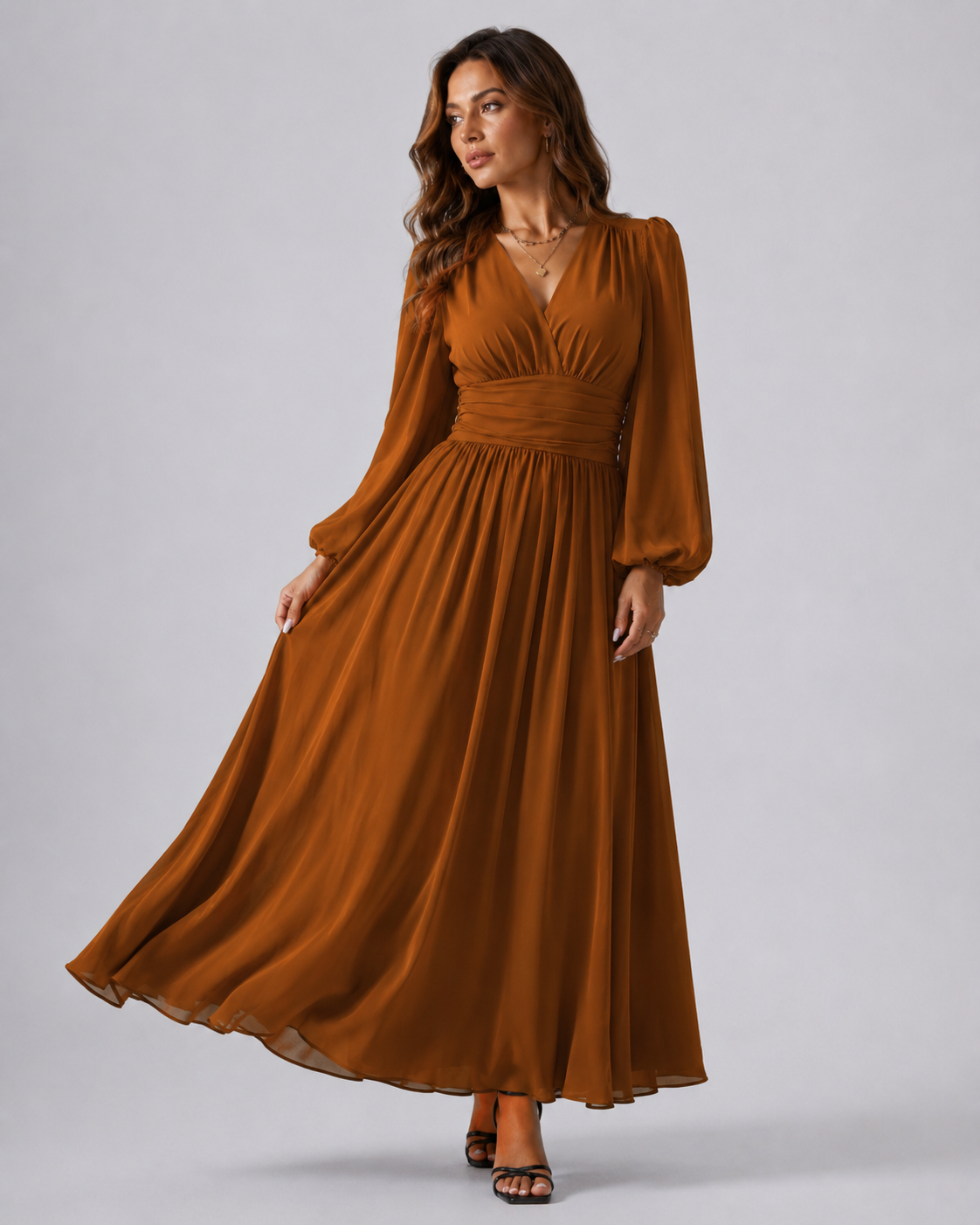 Emily | Vestido maxi moderno