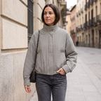 Belén | Bomber crop de cuadros vichy