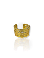 Topacio | Brazalete de óvalos dorado