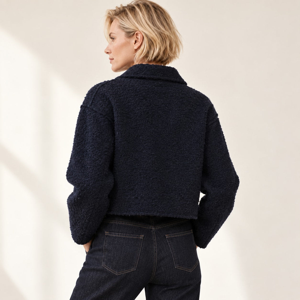 Araceli | Chaqueta bouclé con cremallera