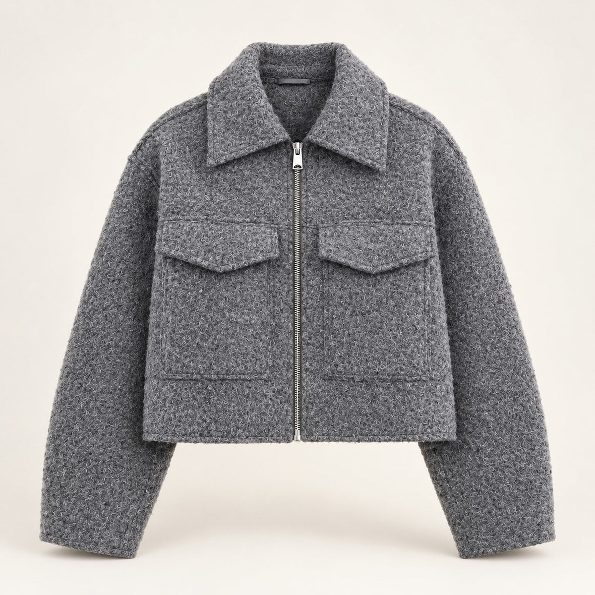 Araceli | Chaqueta bouclé con cremallera