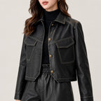 Consuelo | Chaqueta camisera de polipiel