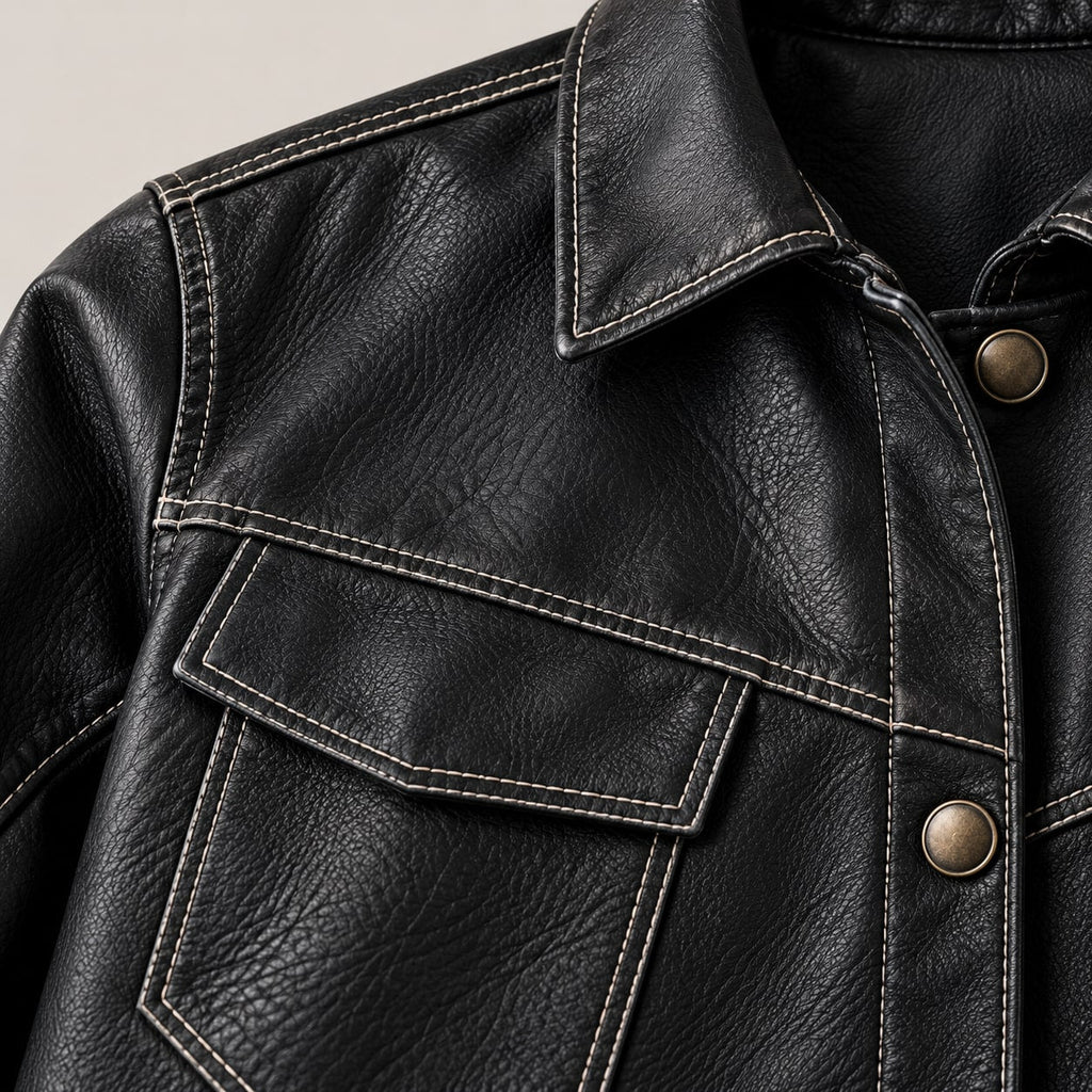 Consuelo | Chaqueta camisera de polipiel
