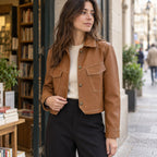 Consuelo | Chaqueta camisera de polipiel