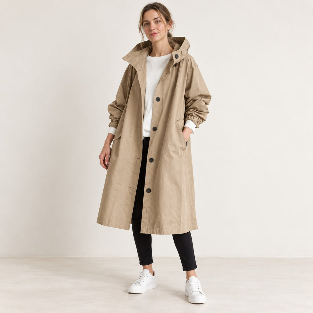 Andrea | Parka larga oversize con capucha