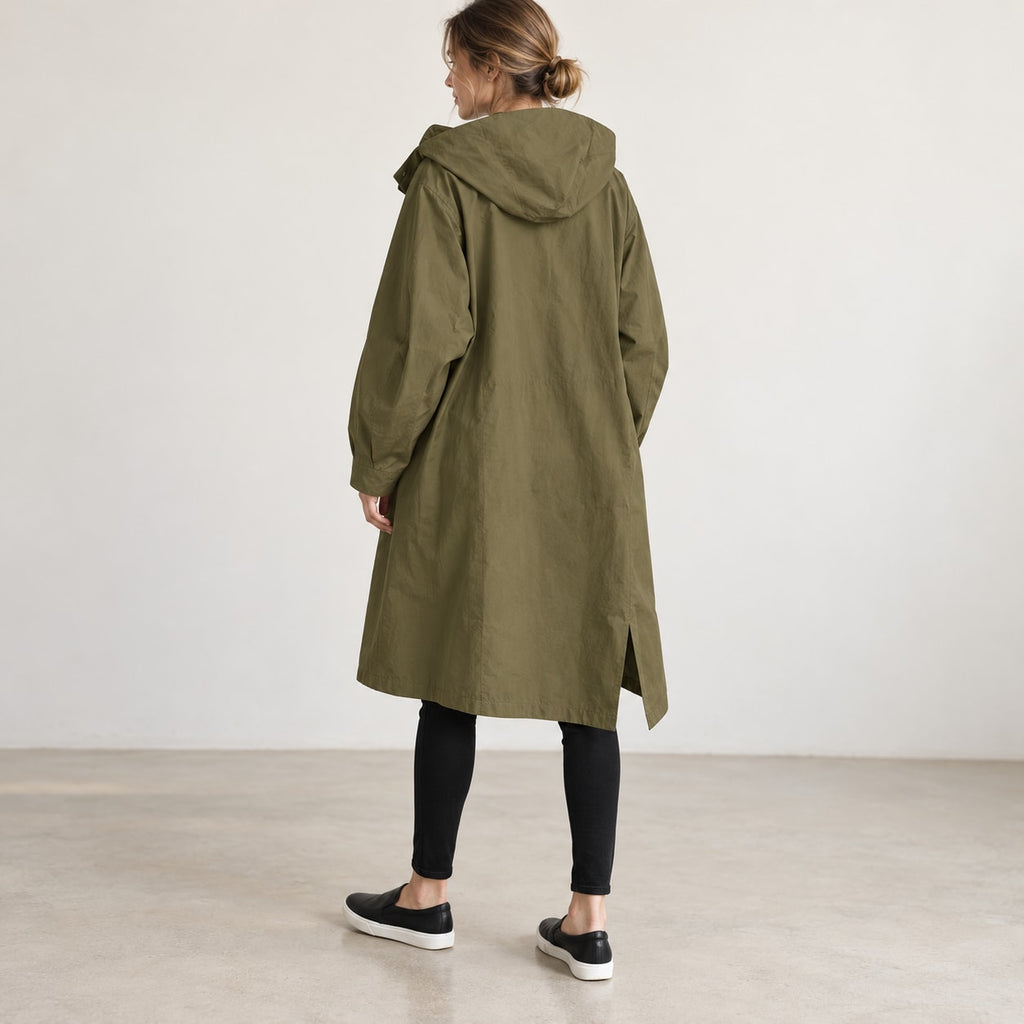 Andrea | Parka larga oversize con capucha