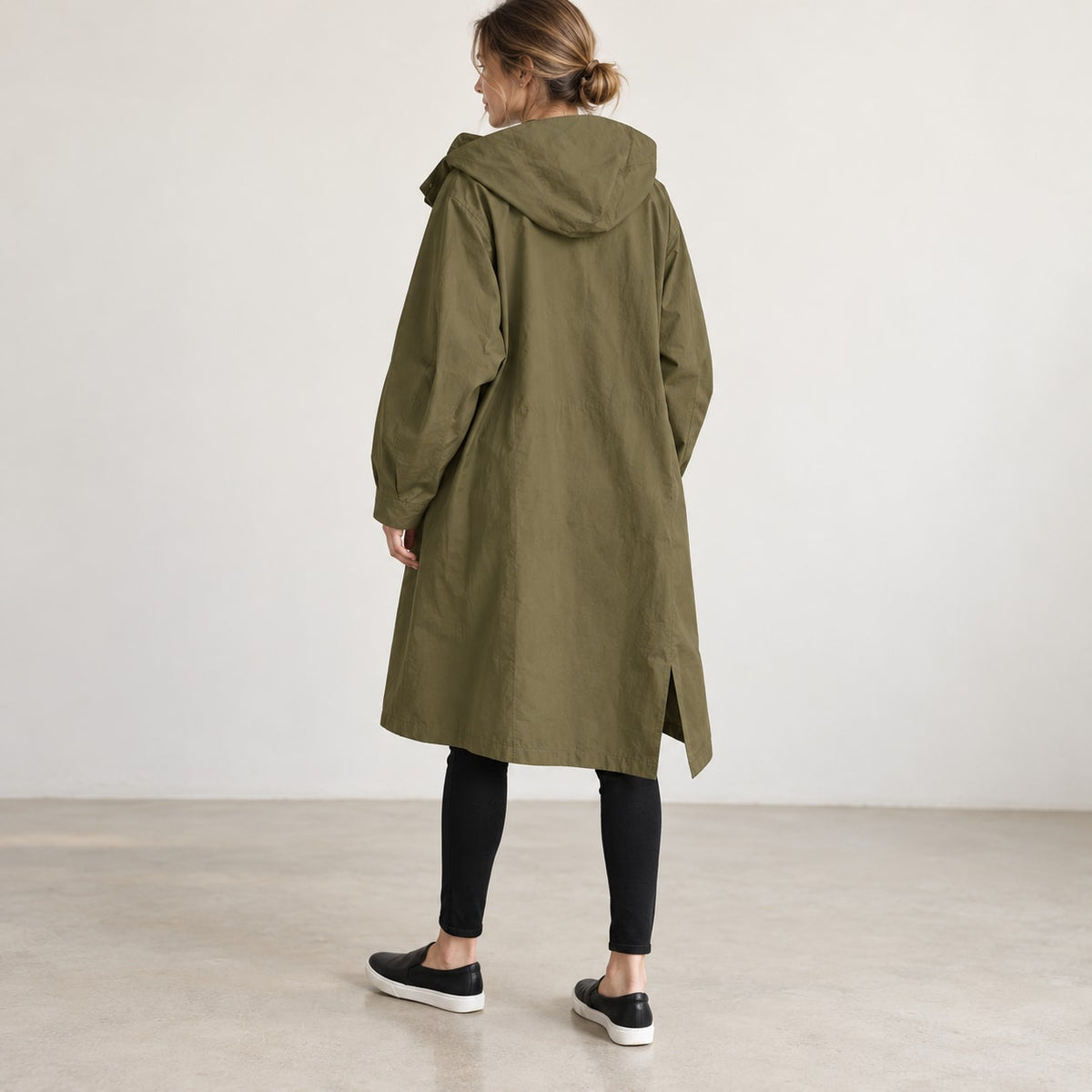 Andrea | Parka larga oversize con capucha