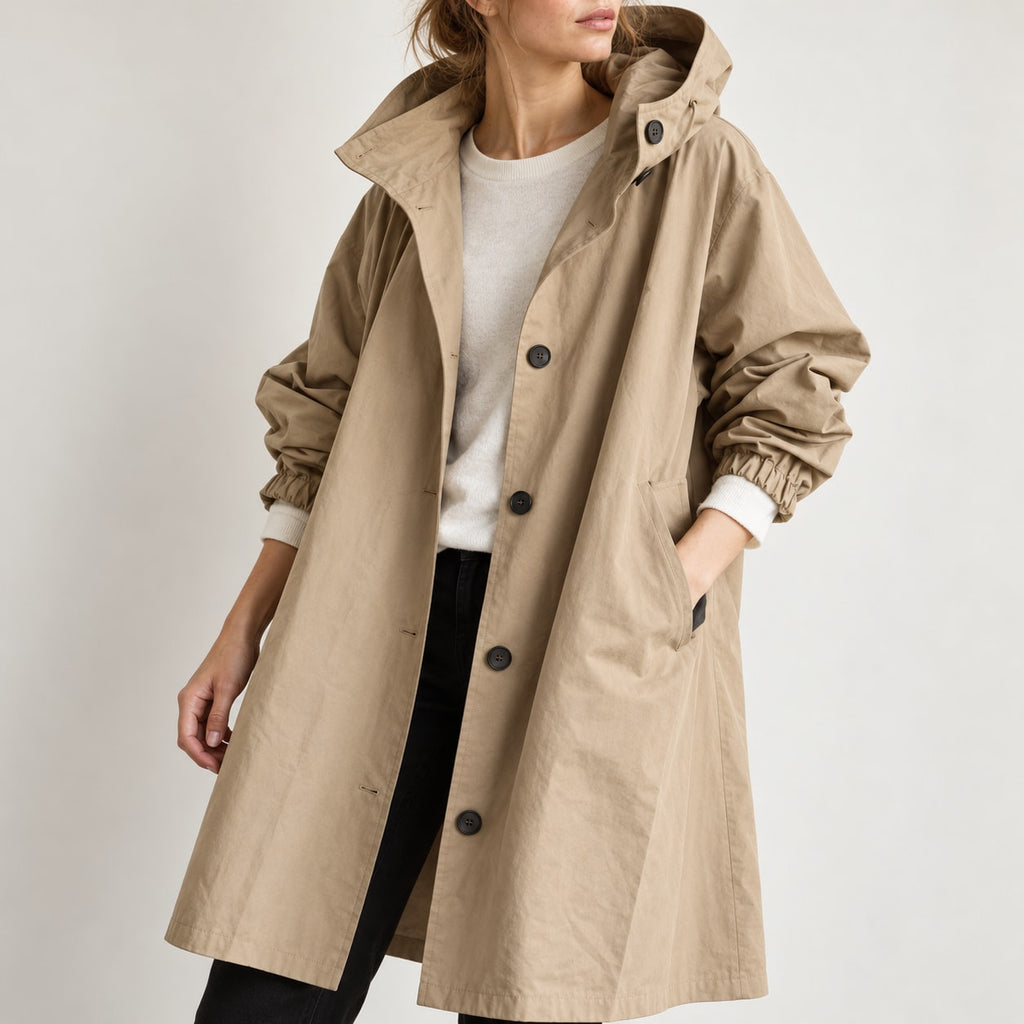 Andrea | Parka larga oversize con capucha