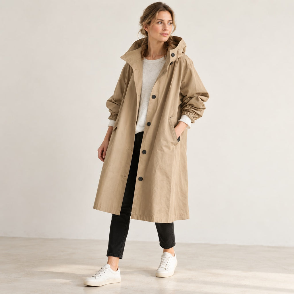 Andrea | Parka larga oversize con capucha