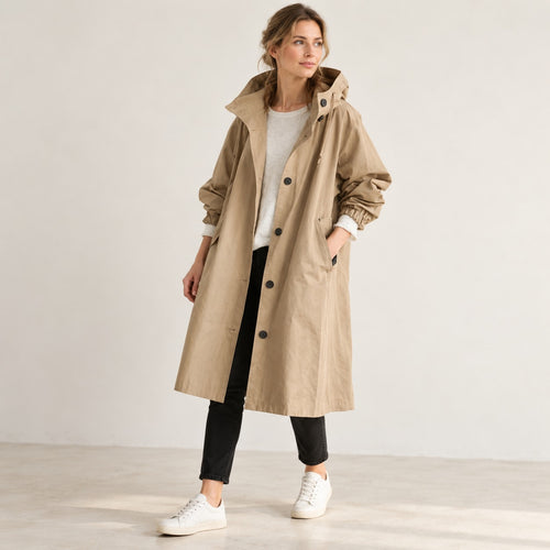 Andrea | Parka lunga oversize con cappuccio