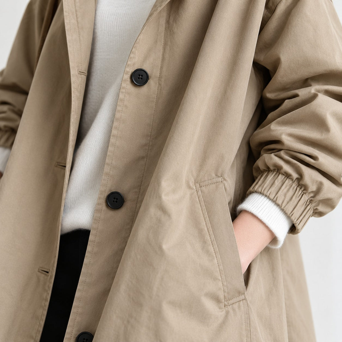 Andrea | Parka larga oversize con capucha