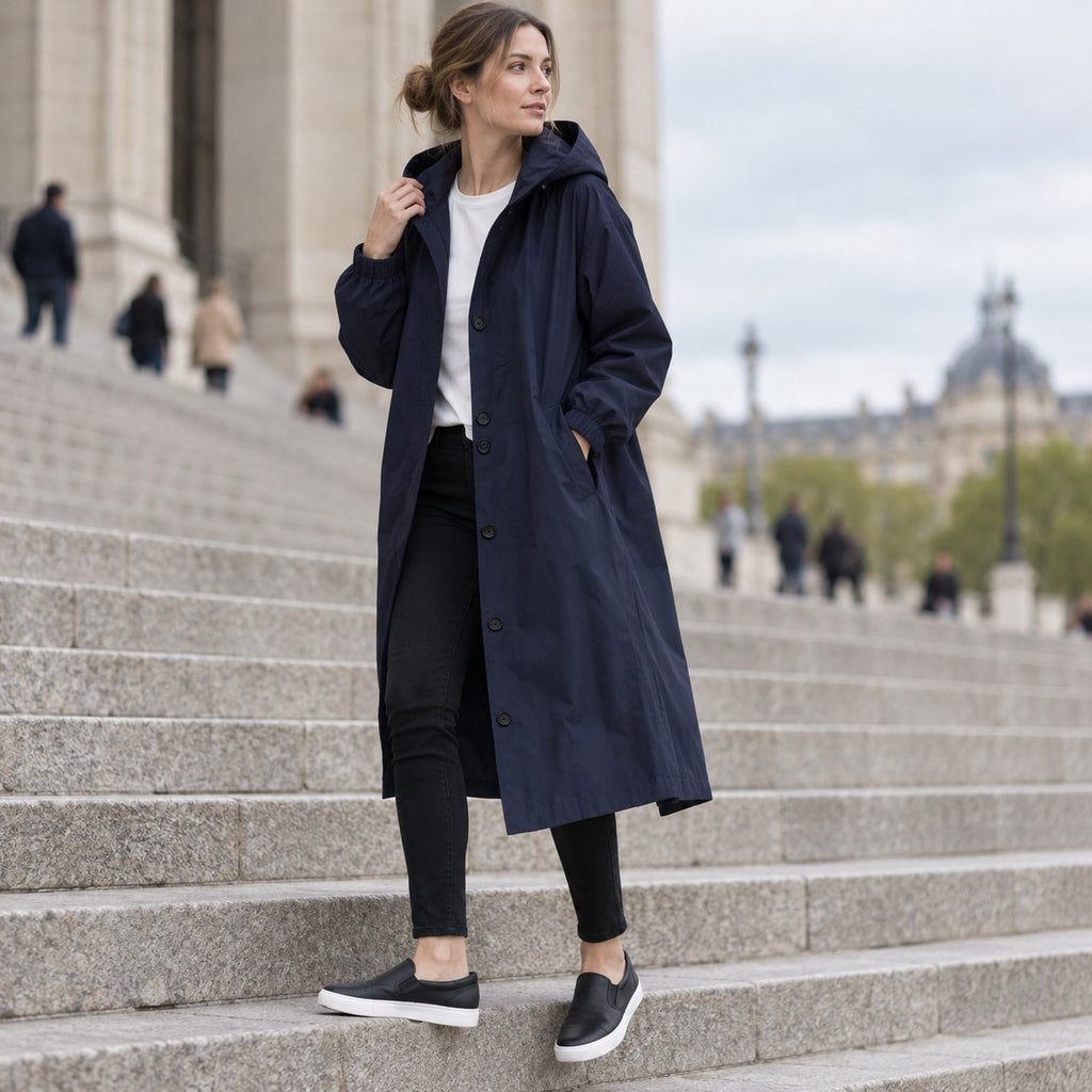 Andrea | Parka larga oversize con capucha
