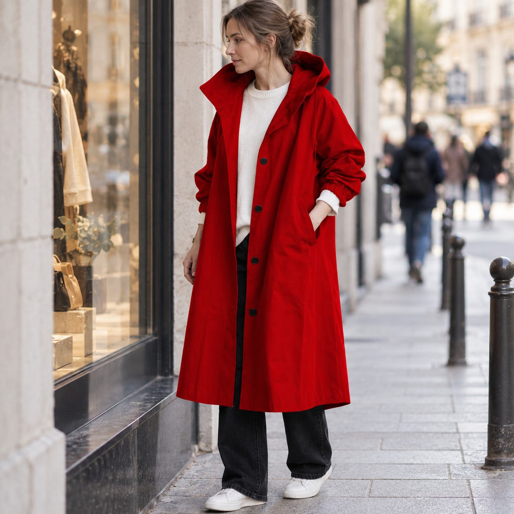 Andrea | Parka larga oversize con capucha