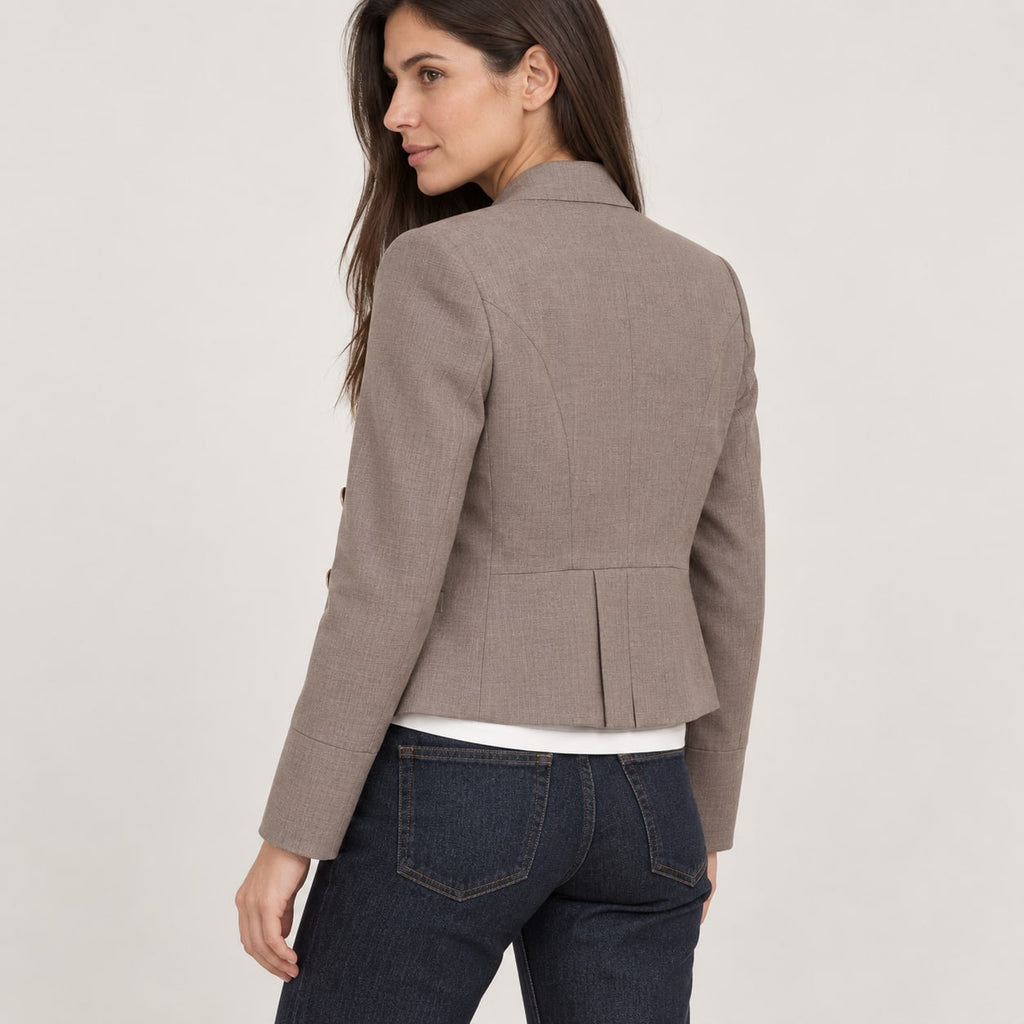 Encarna | Blazer militar con botones dorados