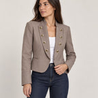 Encarna | Blazer militar con botones dorados