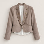 Encarna | Blazer militar con botones dorados