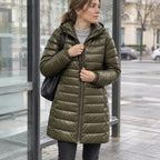 Judith | Chaquetón largo de plumón con capucha