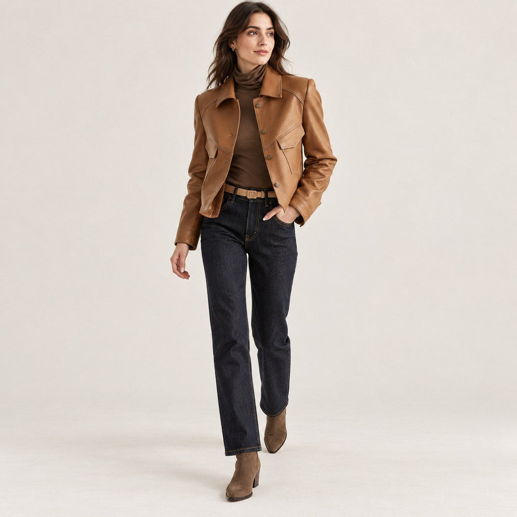 Consuelo | Chaqueta camisera de polipiel