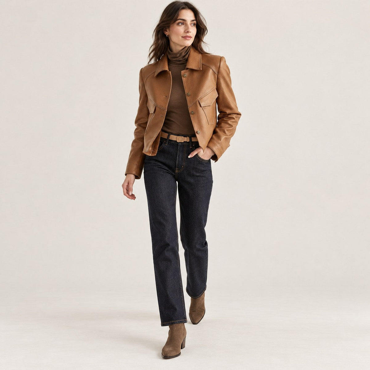 Consuelo | Chaqueta camisera de polipiel