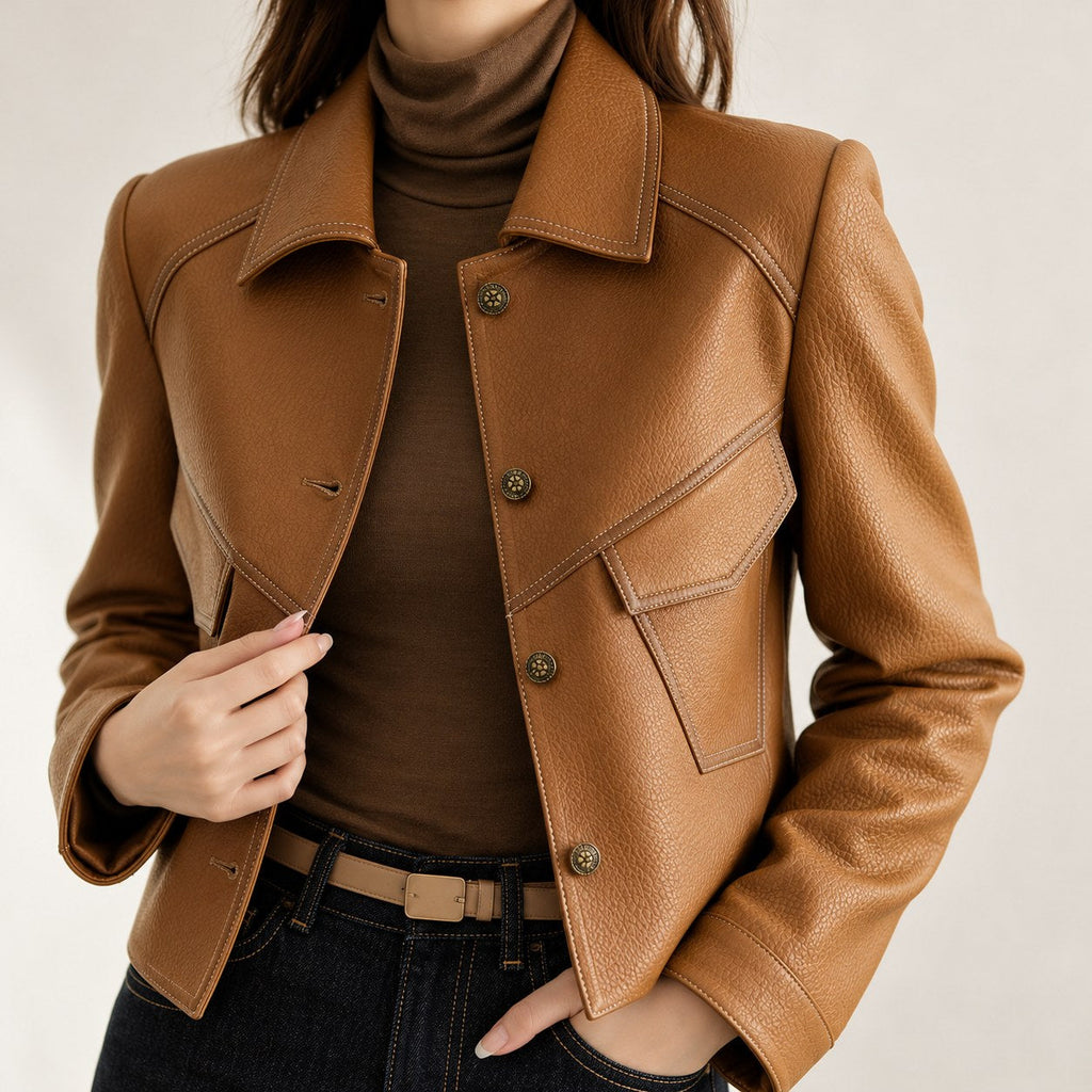 Consuelo | Chaqueta camisera de polipiel