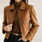Consuelo | Chaqueta camisera de polipiel