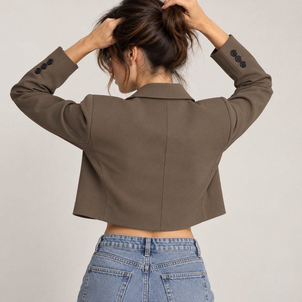 Magdalena | Blazer crop de un botón
