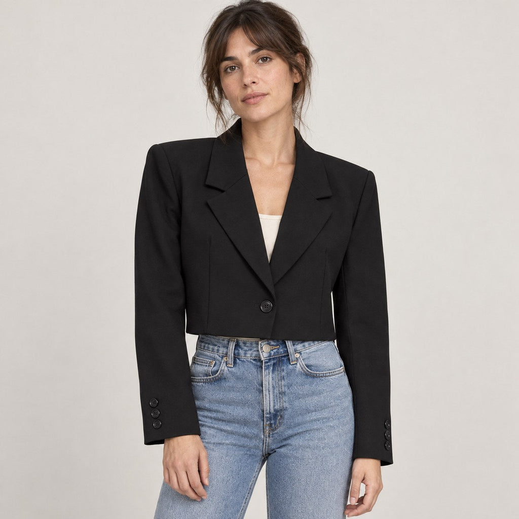 Magdalena | Blazer crop de un botón