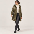 Judith | Chaquetón largo de plumón con capucha