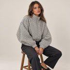 Belén | Bomber crop de cuadros vichy