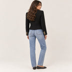 Soledad | Chaqueta tweed con botones dorados