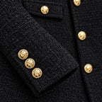 Soledad | Chaqueta tweed con botones dorados