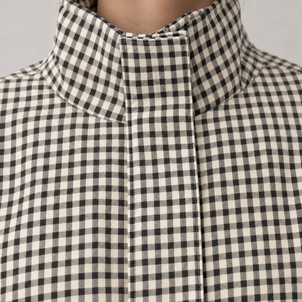 Belén | Bomber crop de cuadros vichy