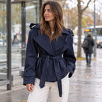 Antonia | Trench corto cruzado con cordón