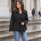Antonia | Trench corto cruzado con cordón