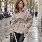 Antonia | Trench corto cruzado con cordón