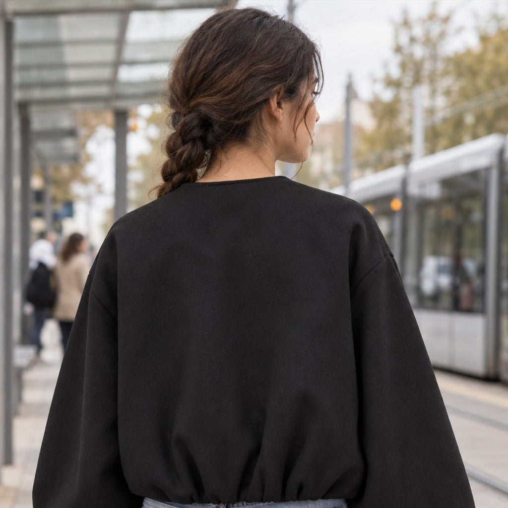 Cecilia | Bomber cropped deportivo