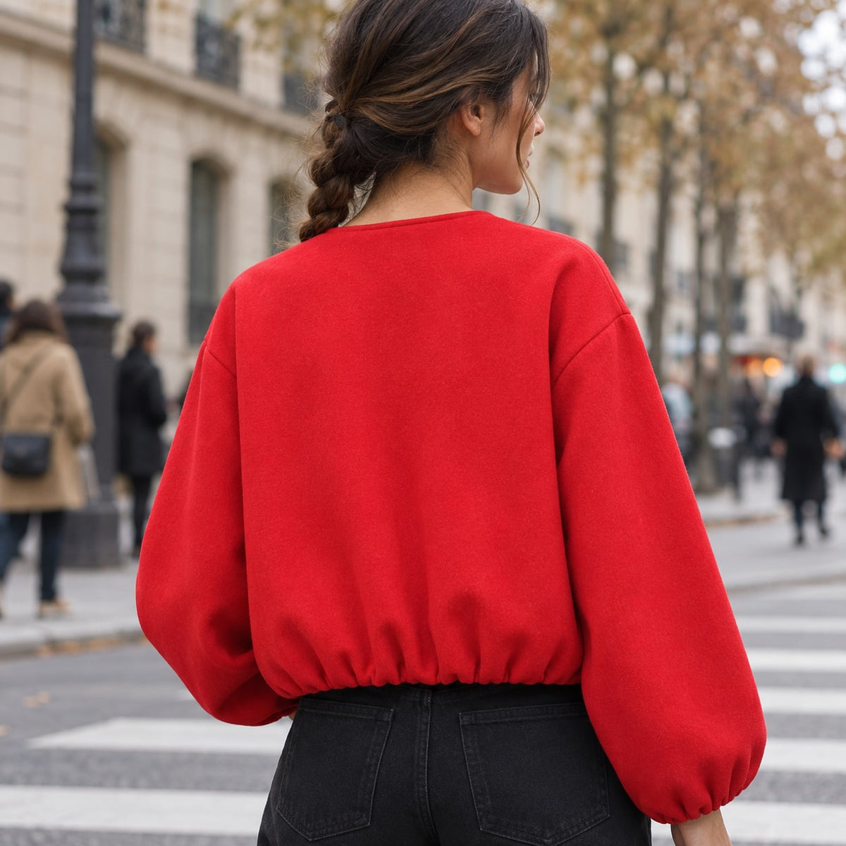 Cecilia | Bomber cropped deportivo