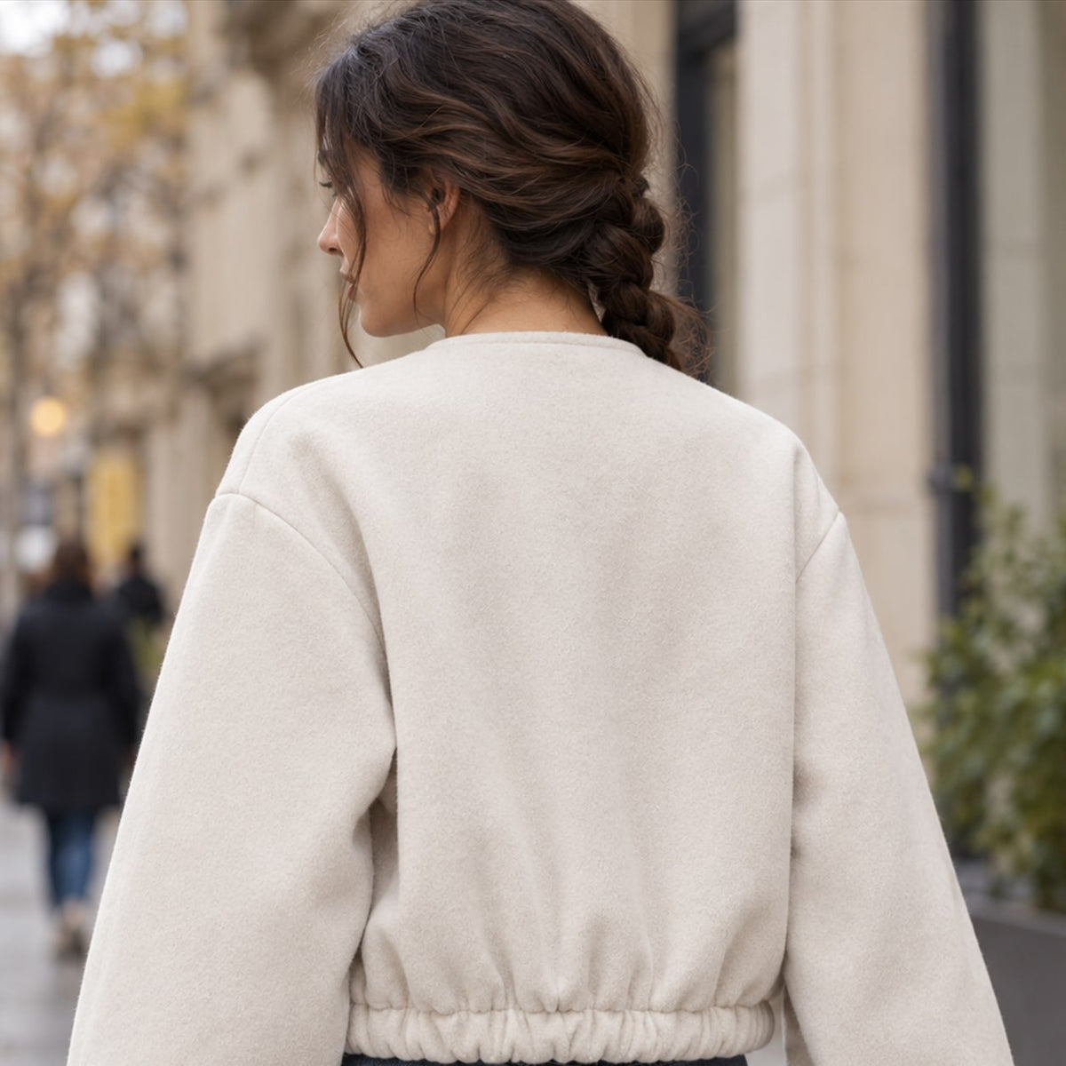 Cecilia | Bomber cropped deportivo