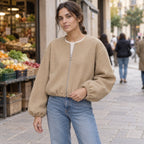 Cecilia | Bomber cropped deportivo