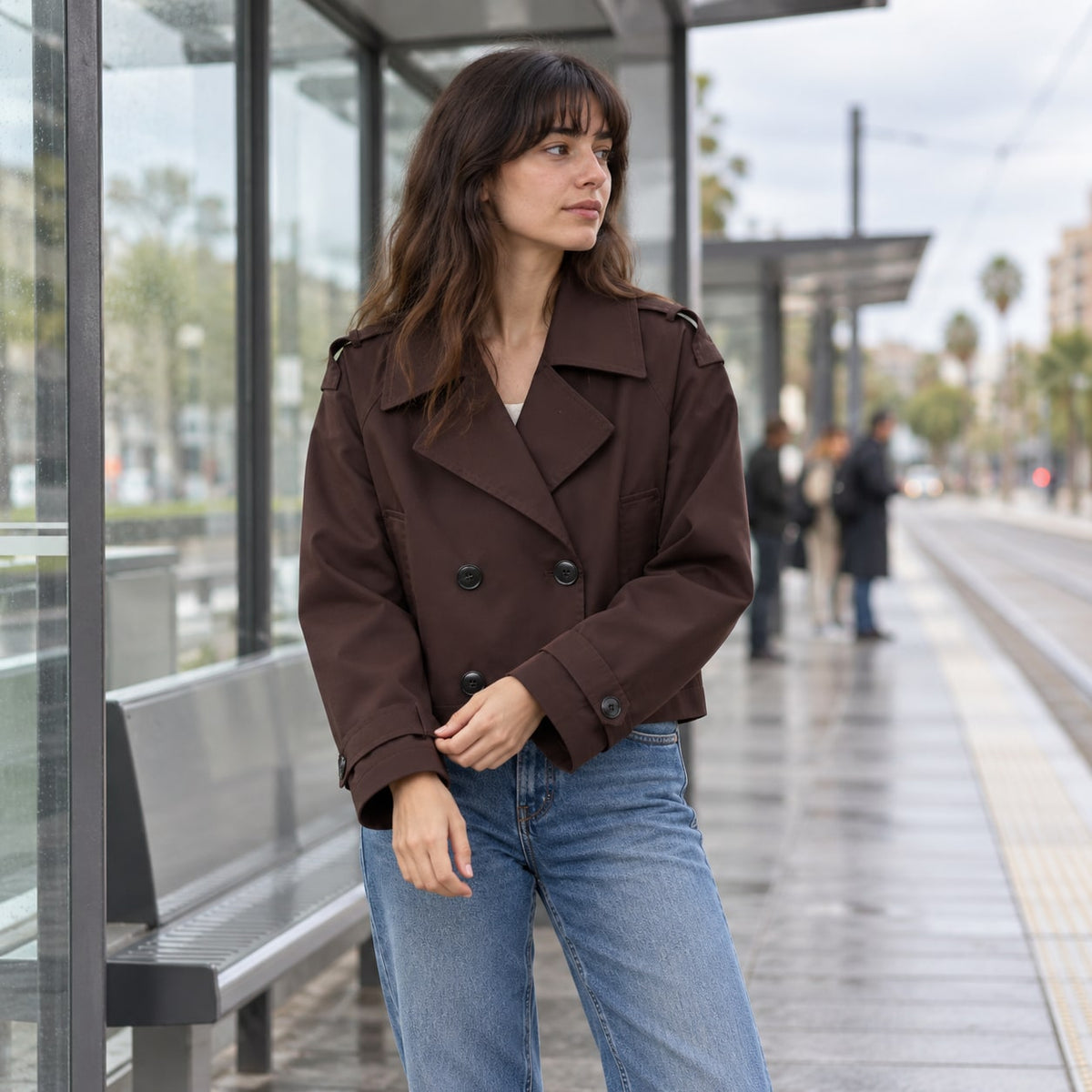 Gemma | Trench corto oversize cruzado