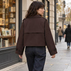 Gemma | Trench corto oversize doppiopetto