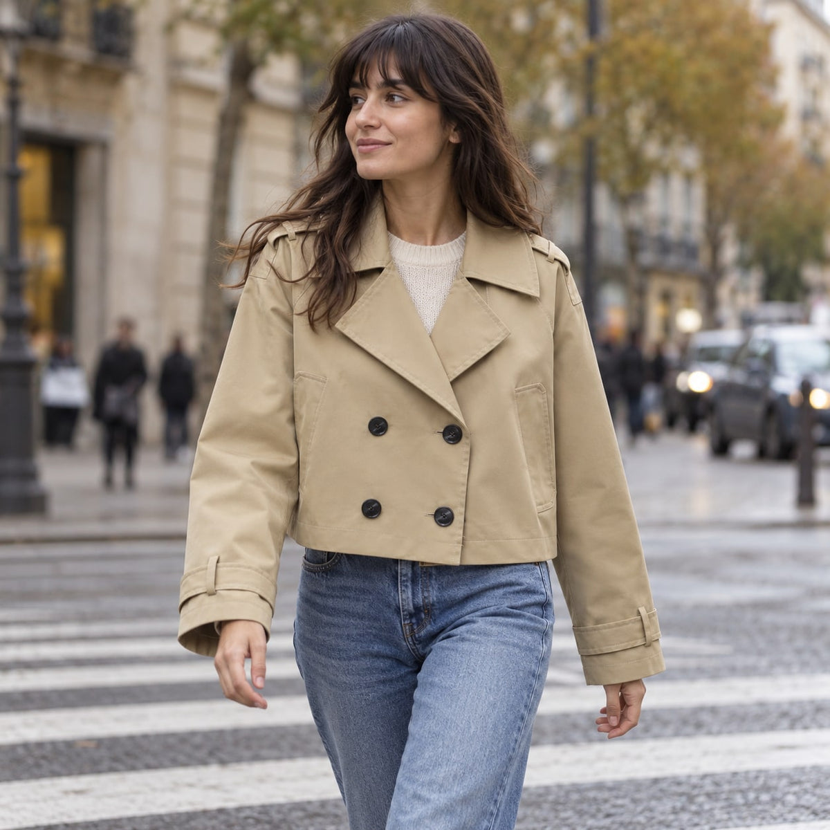 Gemma | Trench corto oversize cruzado