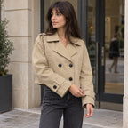Gemma | Trench corto oversize doppiopetto