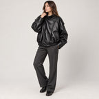 Adela | Chaqueta motera oversize de polipiel