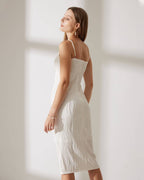 Vestido camiseta con textura de ondas de agua