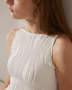 Vestido camiseta con textura de ondas de agua