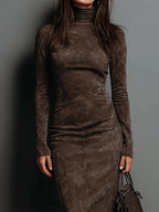 Fiorella | Vestido midi de cuello alto