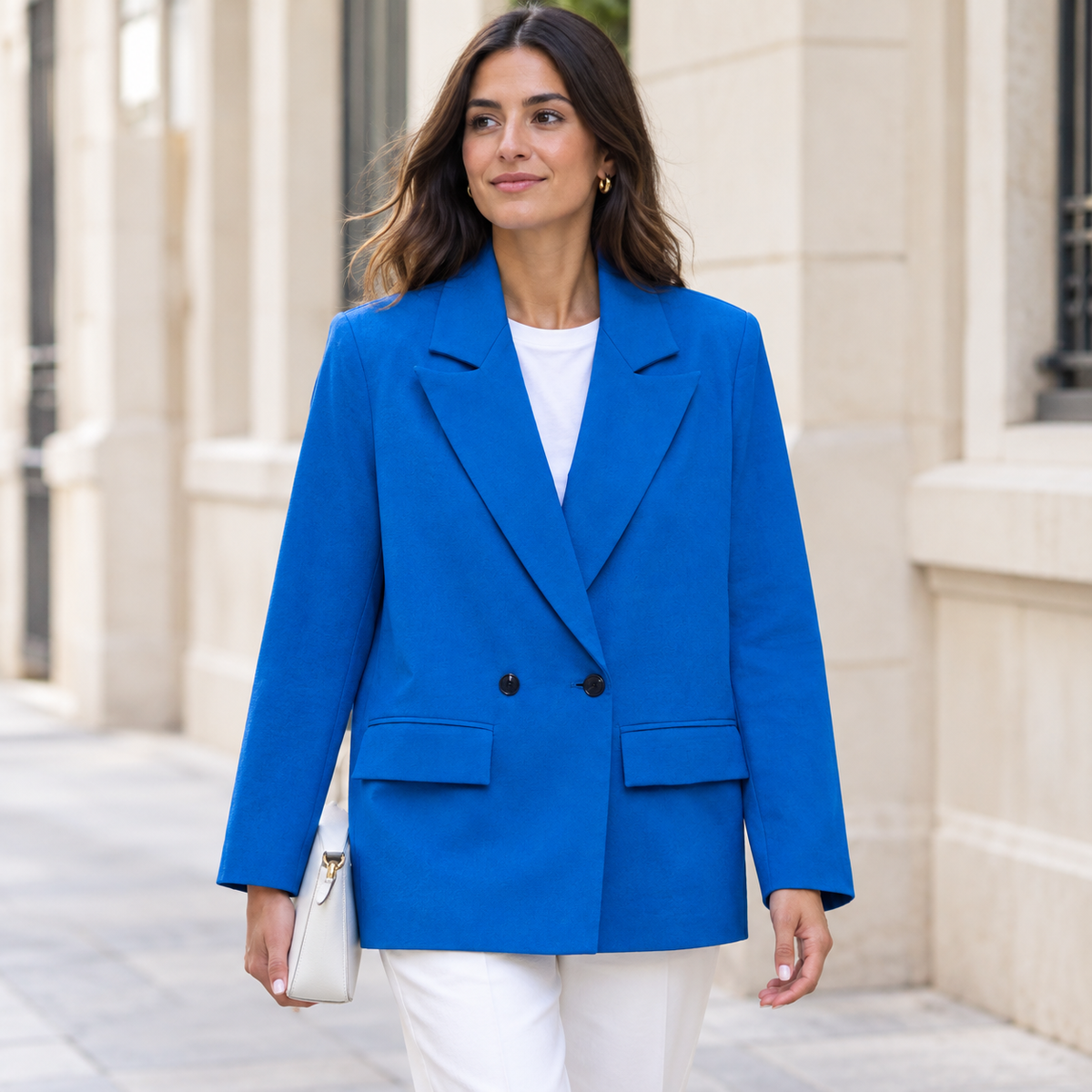 Miriam | Blazer cruzado oversize con bolsillos