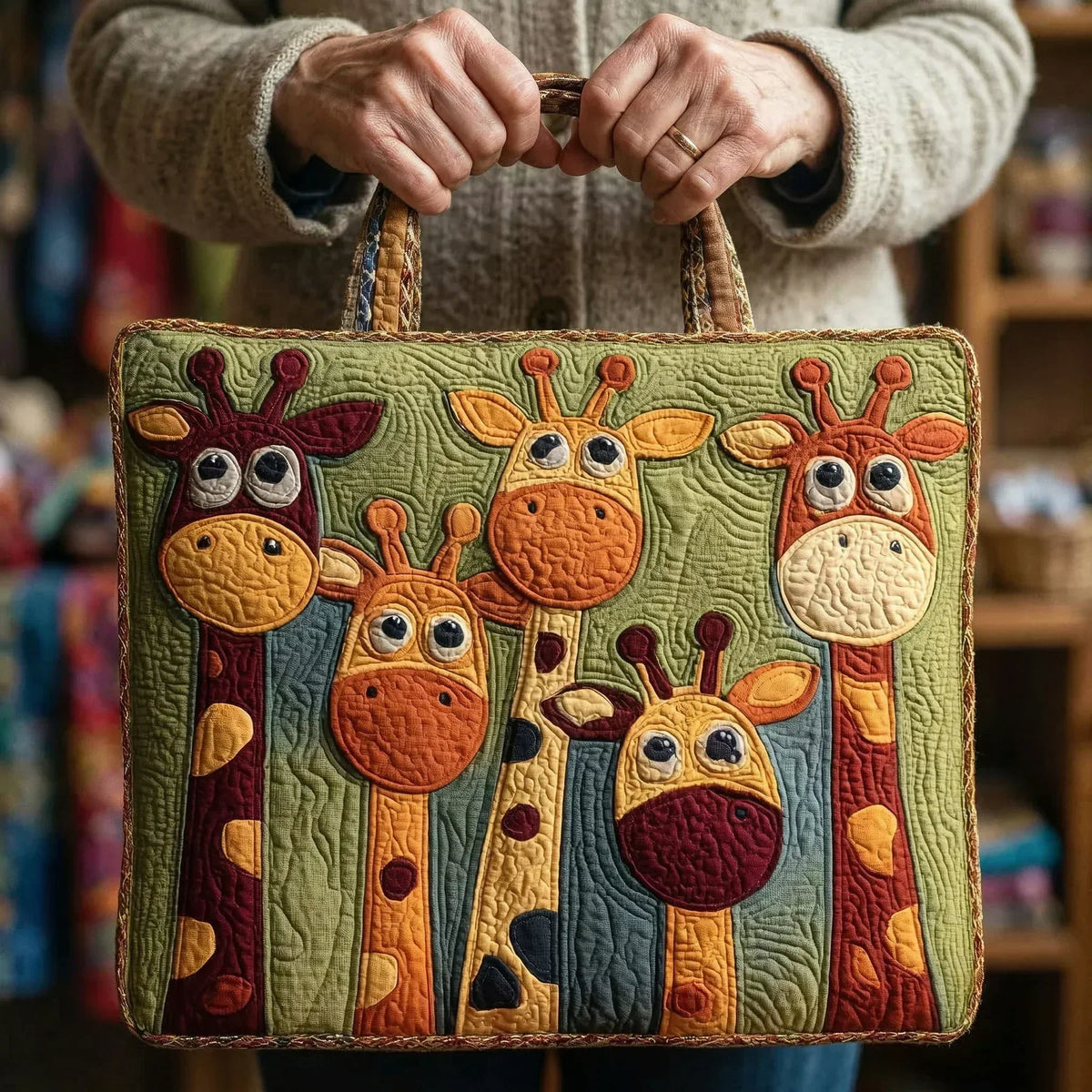Bolso artesanal Jirafa